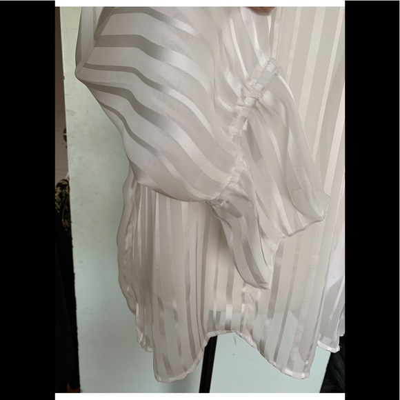 DKNY Womens Striped Knit Blouse - Picture 4 of 6